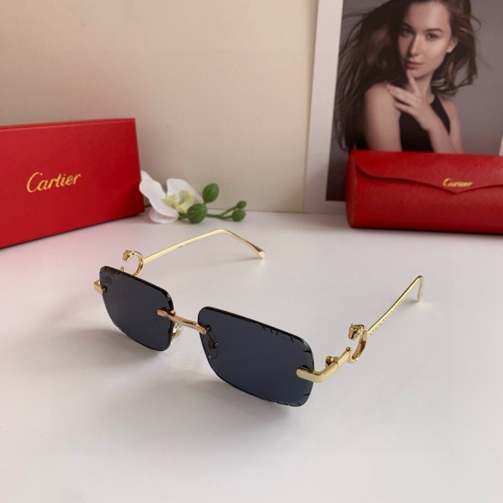 Cartier Black Frame Signature Shades